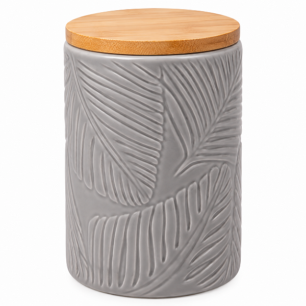 Potiche De Ceramica Cinza Fiora 11x15,8cm 18252 Wolff