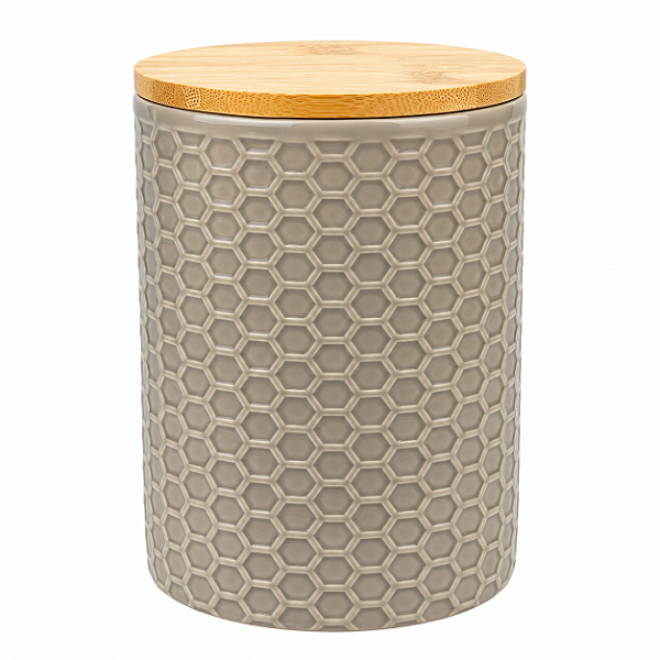 Potiche De Ceramica Cinza Beelisse 11x15,8cm 18249 Wolff