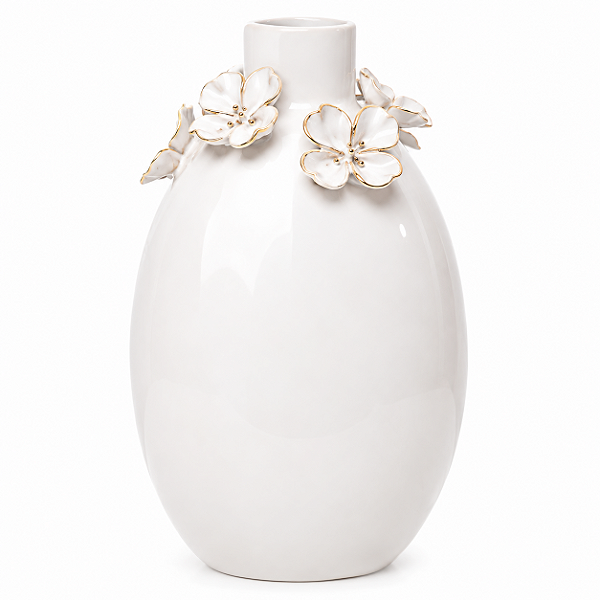 Vaso Ceramica Gardenia Bouquet 9,7x14,7cm bege 18524 Wolff