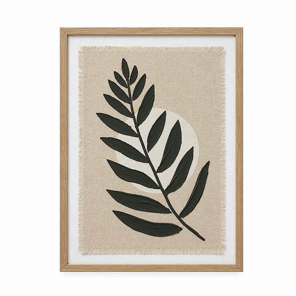 Quadro Decorativo Folha Aberta 40x50cm Wofff 62201
