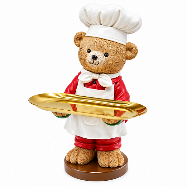Bandeja Urso Natalino RS5716 1 Unidade 35cm Tok da Casa