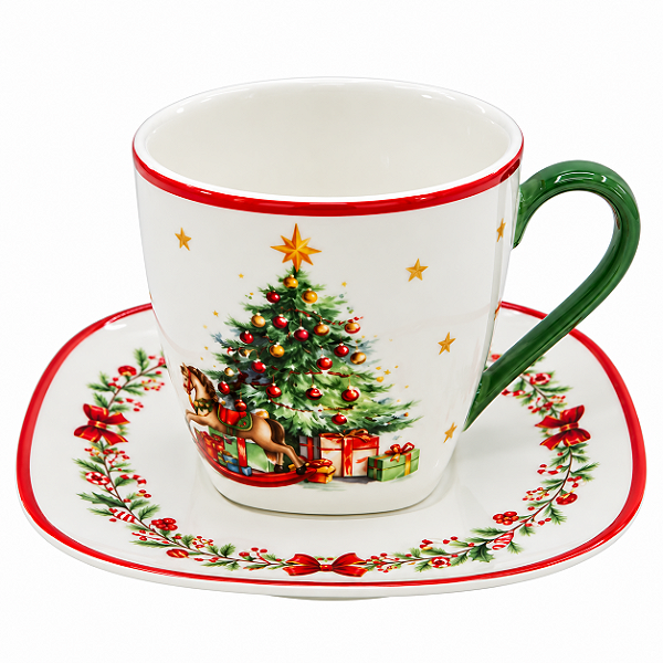 Caneca Natalina Vila natalina 14cm C/1Unid MP2249 1Unidade