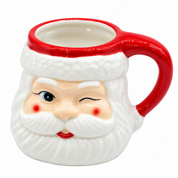 Caneca Natalina Papai Noel 12cm 1UN MP2398