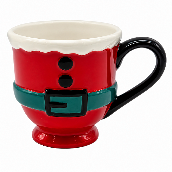Caneca Natalina Papai Noel 14cm 1UN MP724 Tok Da Casa