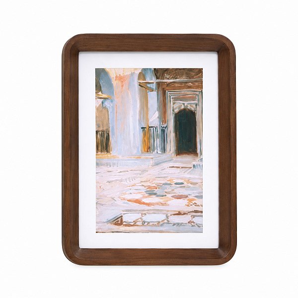 Porta Retrato 15x20cm Em Madeira E Vidro Escura 19563 Mart