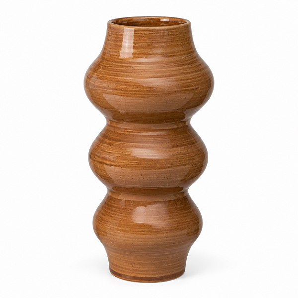Vaso Ceramica Bege 26,5x13,3cm 22776-M Mart