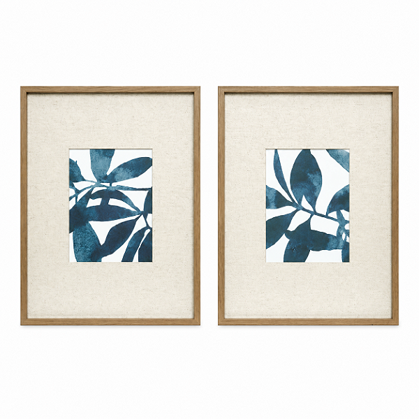 Quadro Decorativo Em MDF E Vidro 40x30cm 23877 2Pc Mart