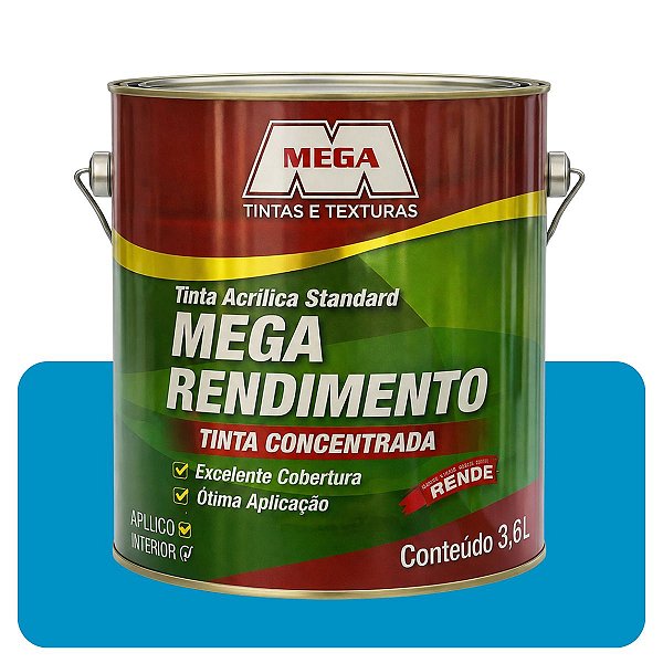 Tinta Mega Rendimento Oceano 3,6L Tinta Standard