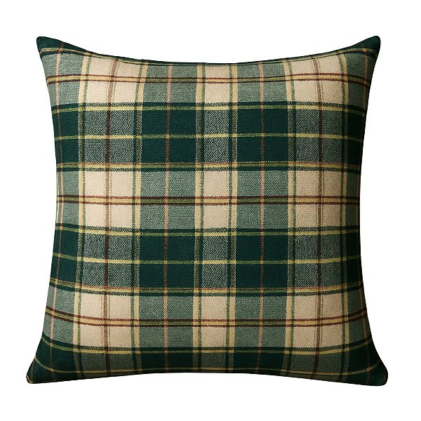 Almofada Natalina Xadrez de Natal 45cm Decortextil