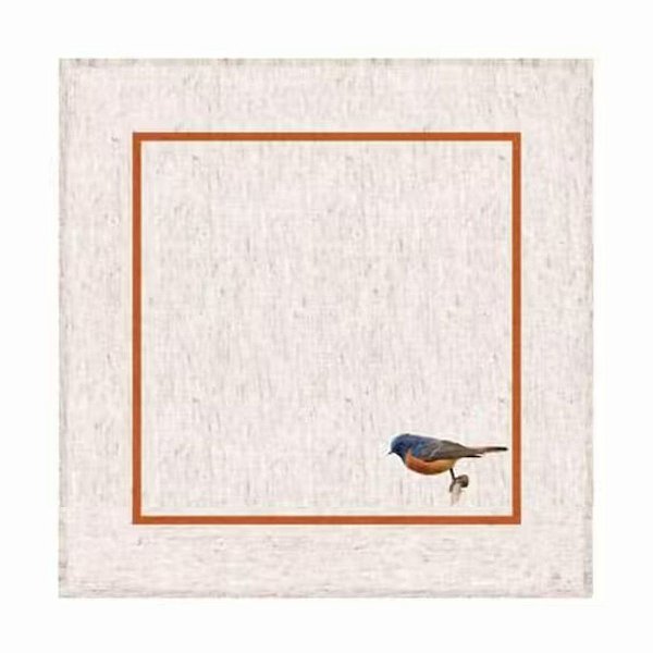 Guardanapo De Mesa Linho Pássaro 45X45
