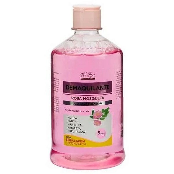 Demaquilante Rosa Mosqueta 500ml - Face Beautiful