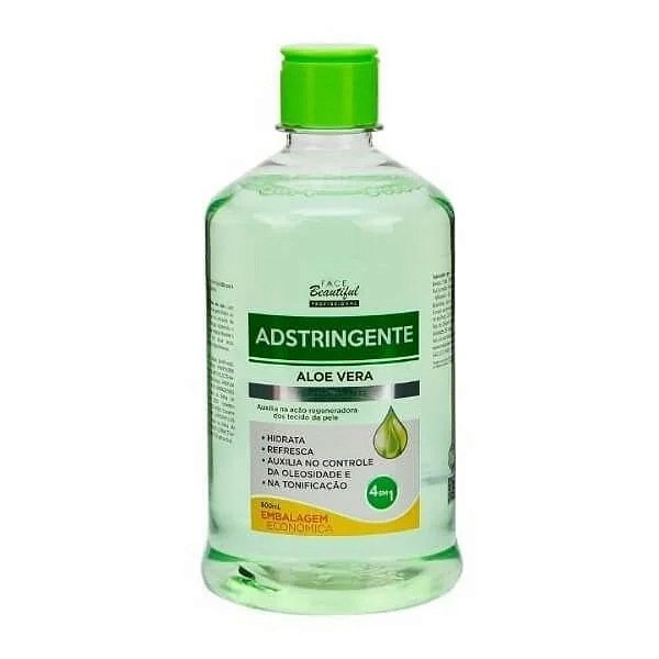 Adstringente Aloe Vera 500ml - Face Beautiful