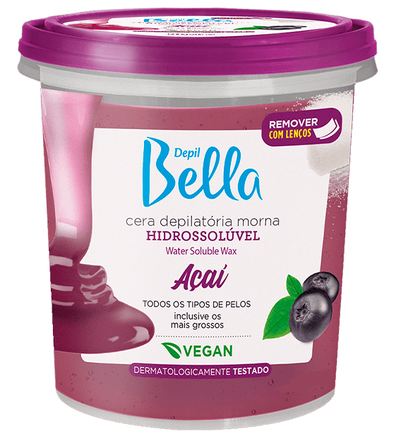 Cera Hidrossolúvel 1,3kg AÇAÍ - Depil Bella