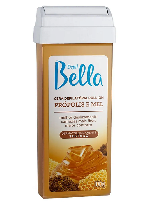 Cera Roll-On 100g PRÓPOLIS e MEL - Depil Bella