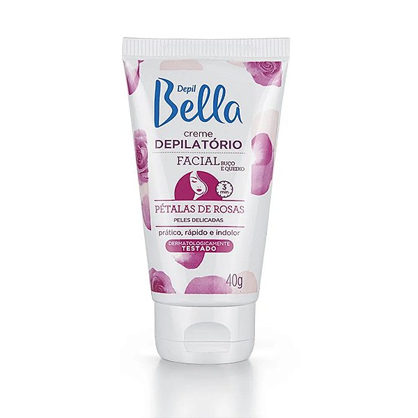 Creme Depilatório Facial Pétalas de Rosas 40g - Depil Bella