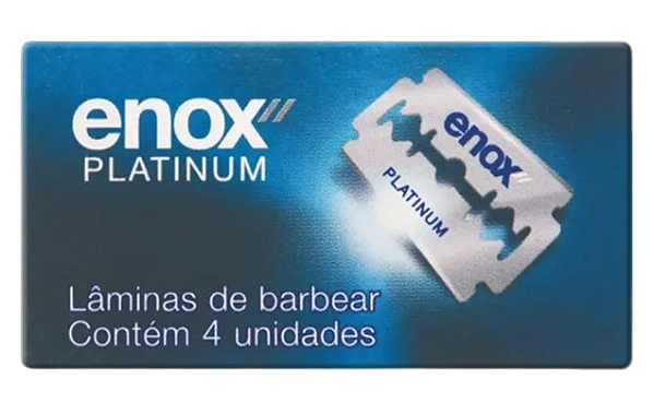Lâmina de Barbear PLATINUM com 4 Unidades - Enox