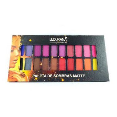 Paleta de Sombras 20 Cores Matte - Ludurana