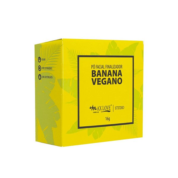 Pó Facial Finalizador Banana Vegano - Max Love