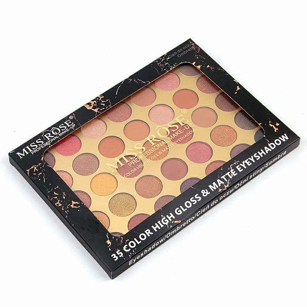 Paleta de Sombras 35 Cores N7 - Miss Rôse