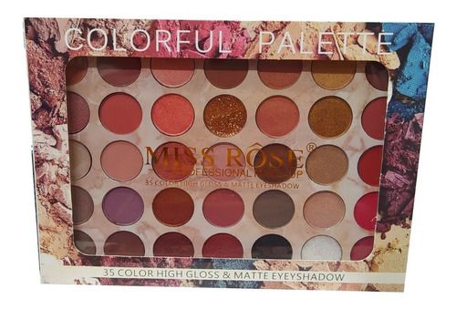 Paleta de Sombras 35 Cores N4 - Miss Rôse