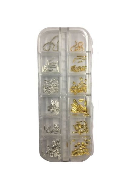 Enfeite para Encapsular Dourado e Prata