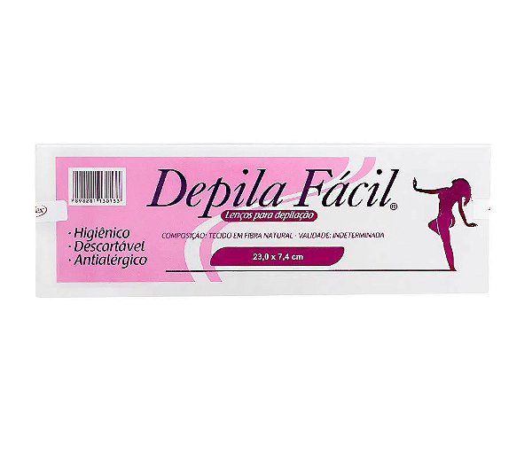 Lenços para Depilação 100 Folhas - Depila Fácil