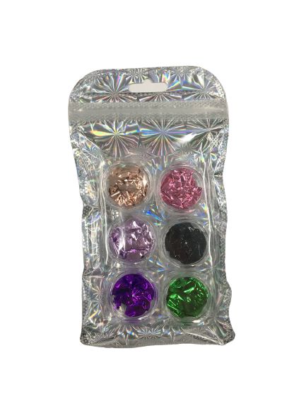 Folhas de Ouro para Encapsular com 6 Unidades Cores Sortidas