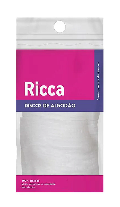 Discos de Algodão com 50 Unidades - Ricca