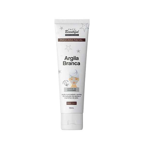 Máscara Facial Argila Branca Bisnaga - Face Beautiful