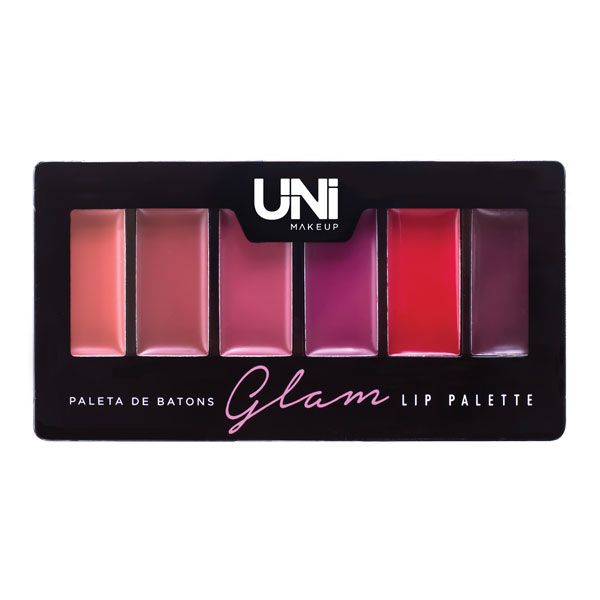 Paleta de Batons Glam - Uni Makeup