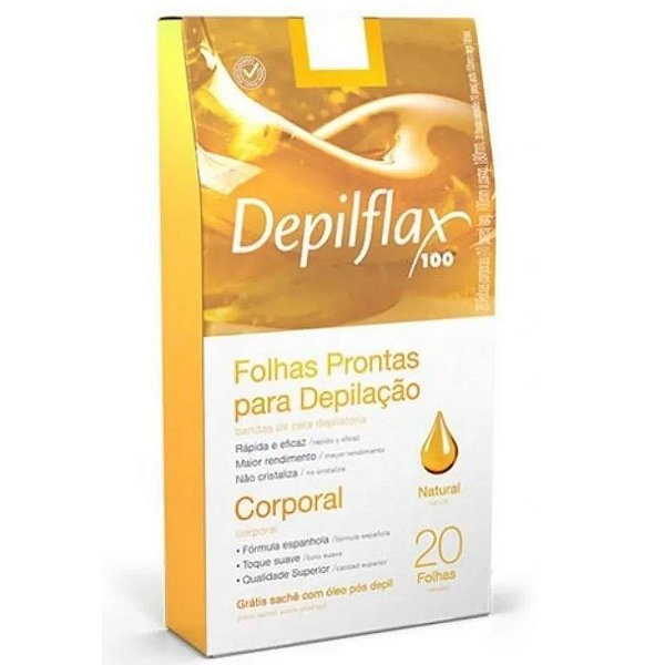 Folhas Prontas para Depilação Corporal Natural - Depilflax