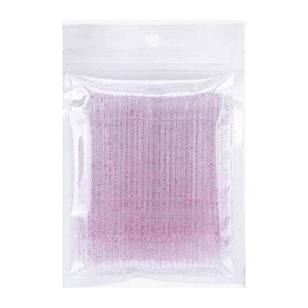 Pacote de Microbrush com Glitter Descartável