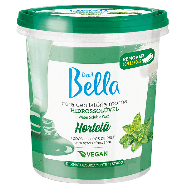 Cera Hidrossolúvel 600g HORTELÃ - Depil Bella