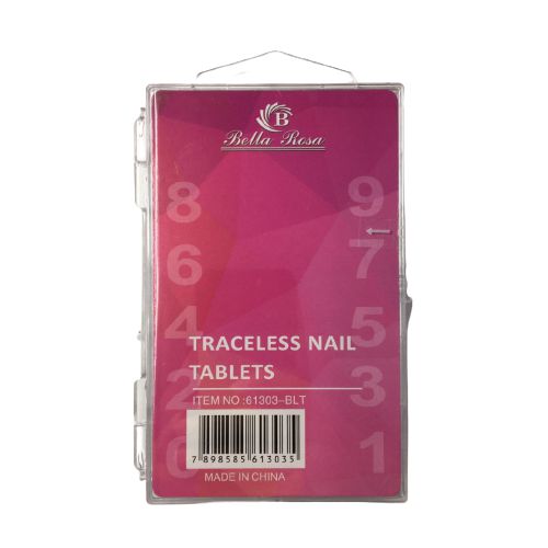 Unha Postiça Bailarina Transparente com 100 Unidades - Bella Rosa