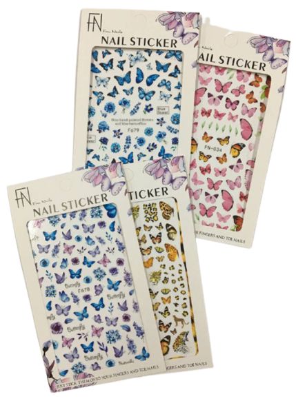 Adesivo de Borboleta - FN Fan Nails