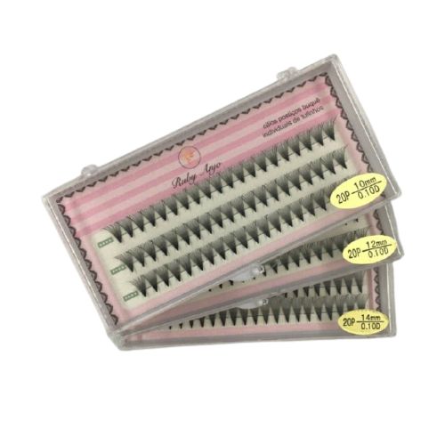 Cílios Tufo sem Nó Peninha 20P 0.10D - Ruby Anjo