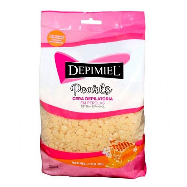 Cera Depilatória em Pérolas Natural com Mel 1kg - Depimiel