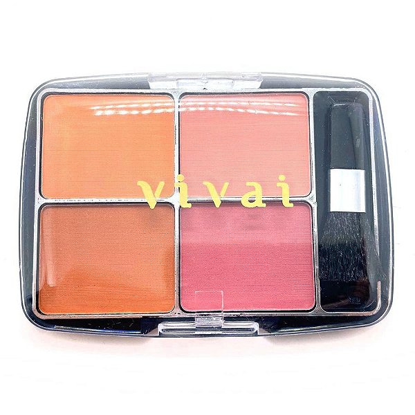 Estojo com 4 Blushes - Vivai