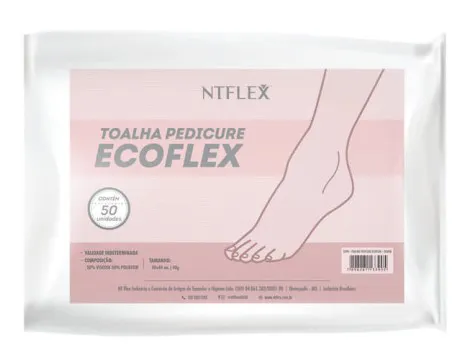 Toalha PEDICURE Ecoflex com 50 Unidades - NTflex