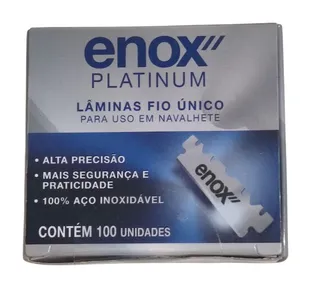 Lâmina Fio Único com 100 Unidades - Enox