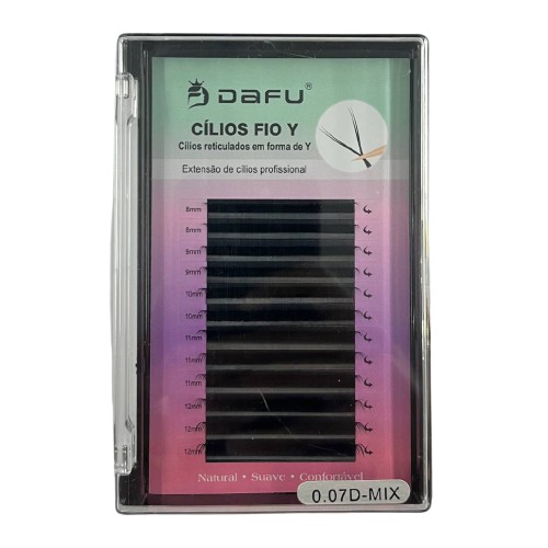 Cílios Y Volume Brasileiro 0.07D Mix - Dafu