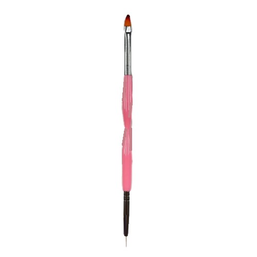Pincel Duplo para Gel e Fino - FN Fan Nails