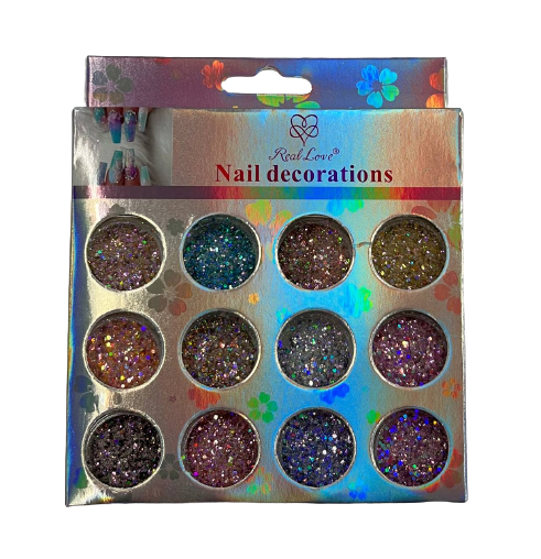 Glitter Flocado com 12 Unidades Sortidos - Real Love