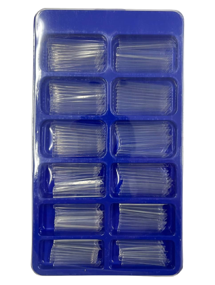 Tips Bailarina Extra Longa Transparente com 100 Unidades