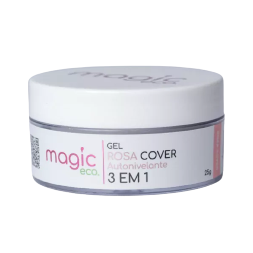 Gel Rosa Cover Autonivelante 3 em 1 - Magic Nails
