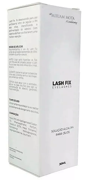 Solução Limpeza Alcalina para Cílios - Miriam Mota