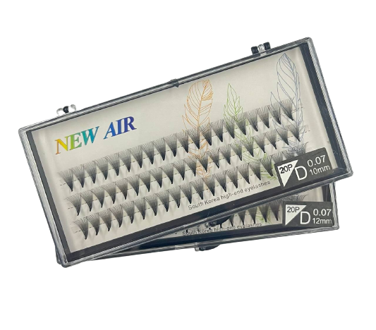 Cílios Tufo sem Nó Peninha 20P 0.07D - New Air