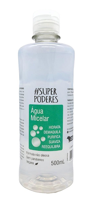 Água Micelar 500ml 5 em 1 - Super Poderes