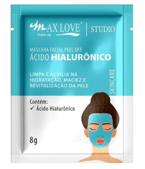 Máscara Facial Peel Off Sachê Ácido Hialurônico  - Max Love