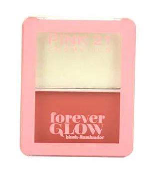 Blush e Iluminador Forever Glow - Pink 21